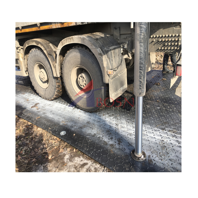 Hollow Plastic Light Weight 88mm Thickness Ground Protection Mat