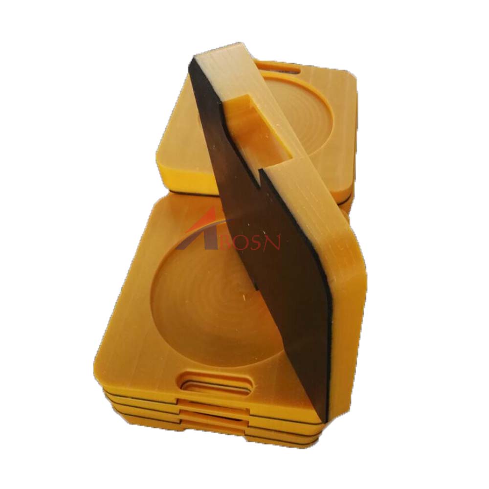 Non- standard Slope Surface Outrigger Pad With Rubber Backboard