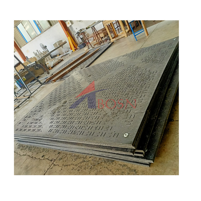 Pressed UHMWPE Temporary Rig Ground Mats For Heavy Equipment Events