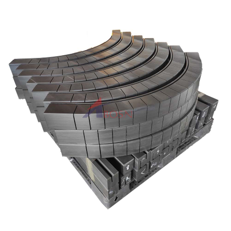PE500, PE1000 Self-lubricating Plastic Non Standard Curved Guide Rail