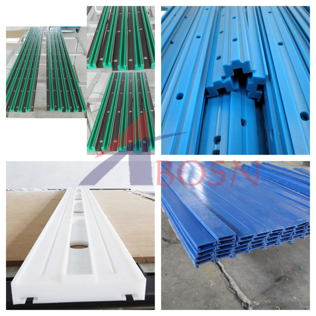 PE500, PE1000 Self-lubricating Plastic Non Standard Curved Guide Rail