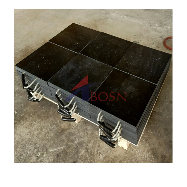 Black Plastic Stable Support Crane Outrigger Pads